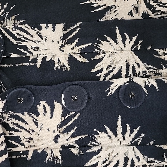 NIC + Zoe Abstract black cream blazer jacket large - Picture 4 of 7